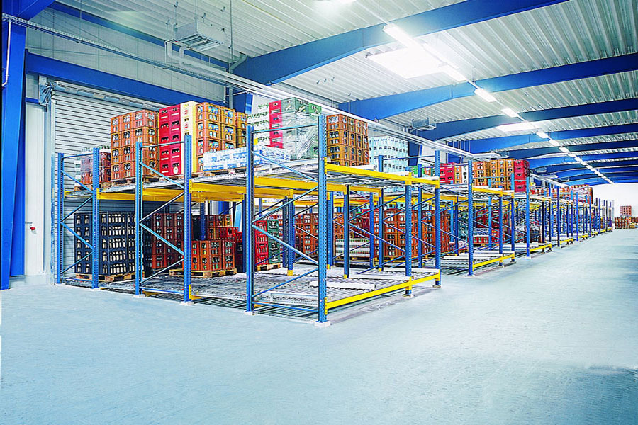 rafturi pentru depozitare paletizata gravitationale Pallet-Flow