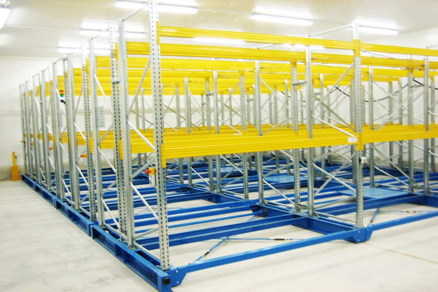 rafturi mobile pentru depozitare paletizata